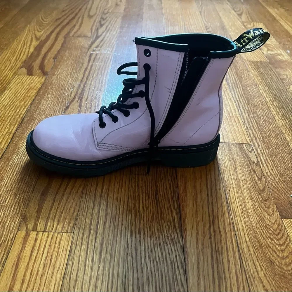 Girls doc Marten pink boots shoes size 4